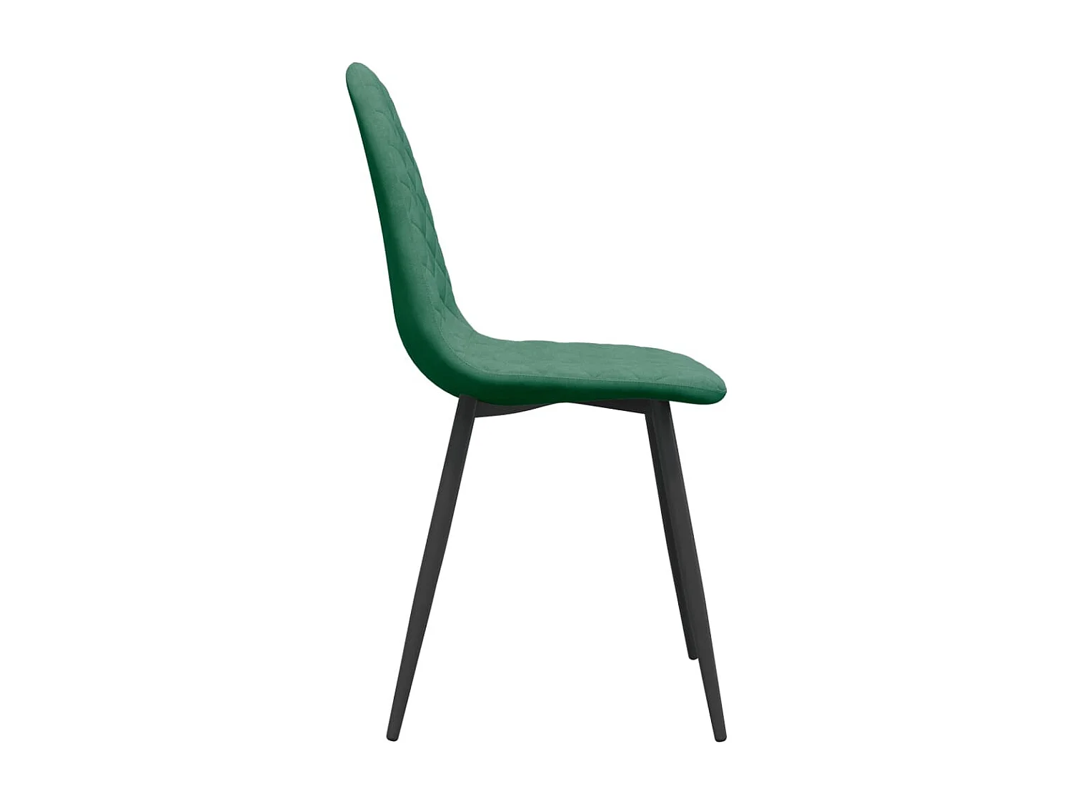 Lot de 6 Chaises à manger vert foncé velours FR66267