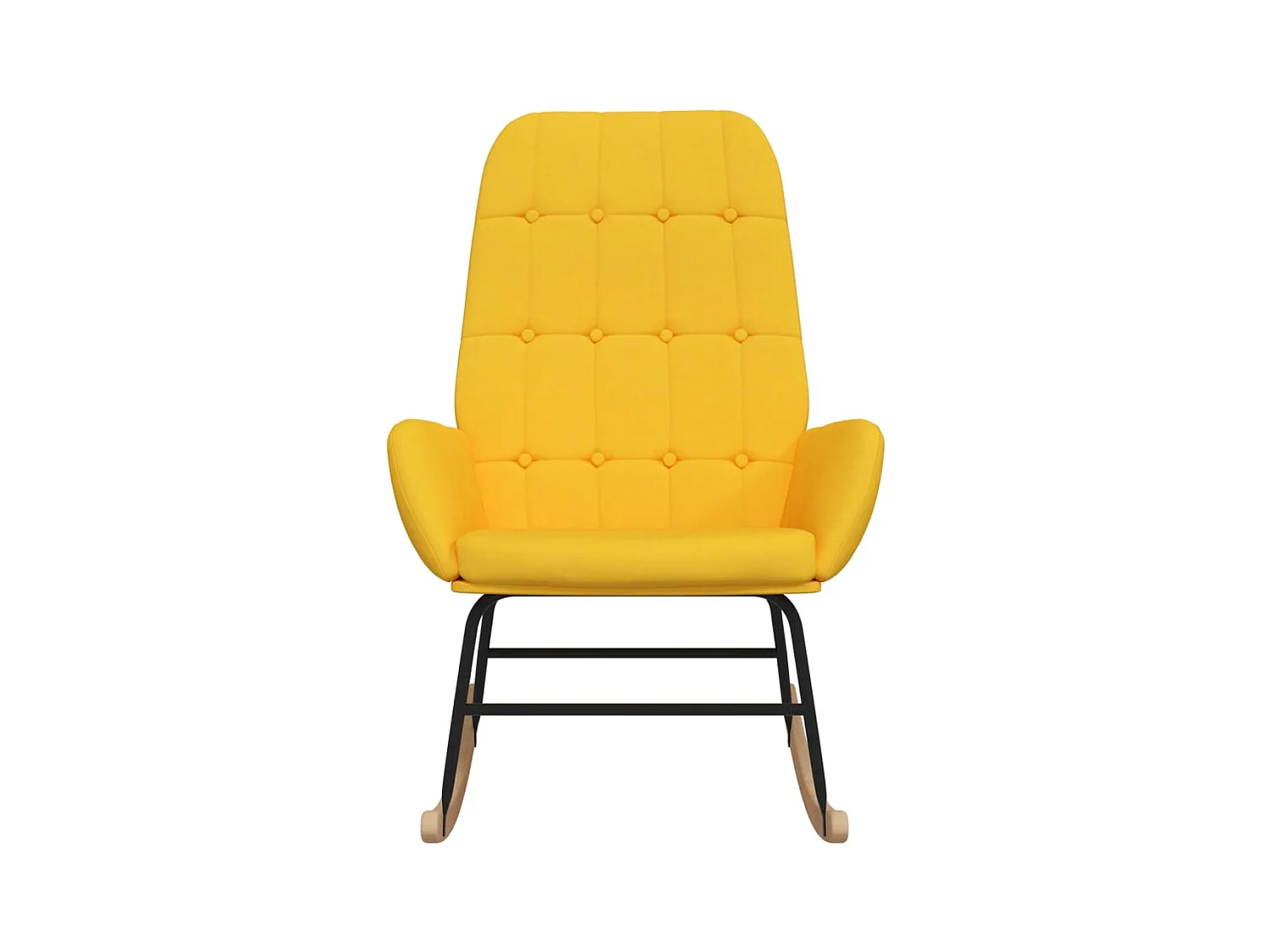 Chaise à bascule Jaune moutarde Tissu FR99400