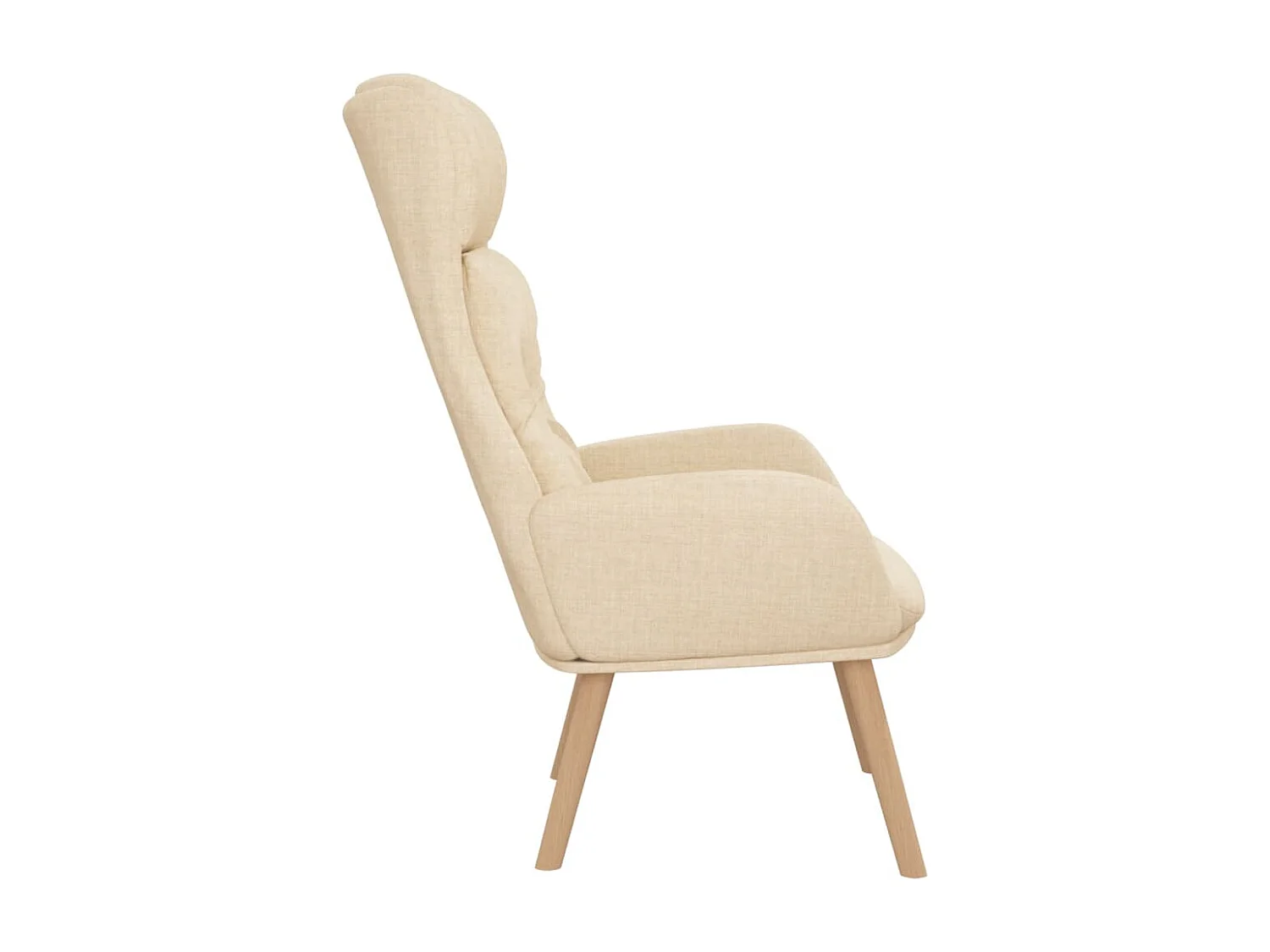 Chaise de relaxation Crème Tissu FR88532