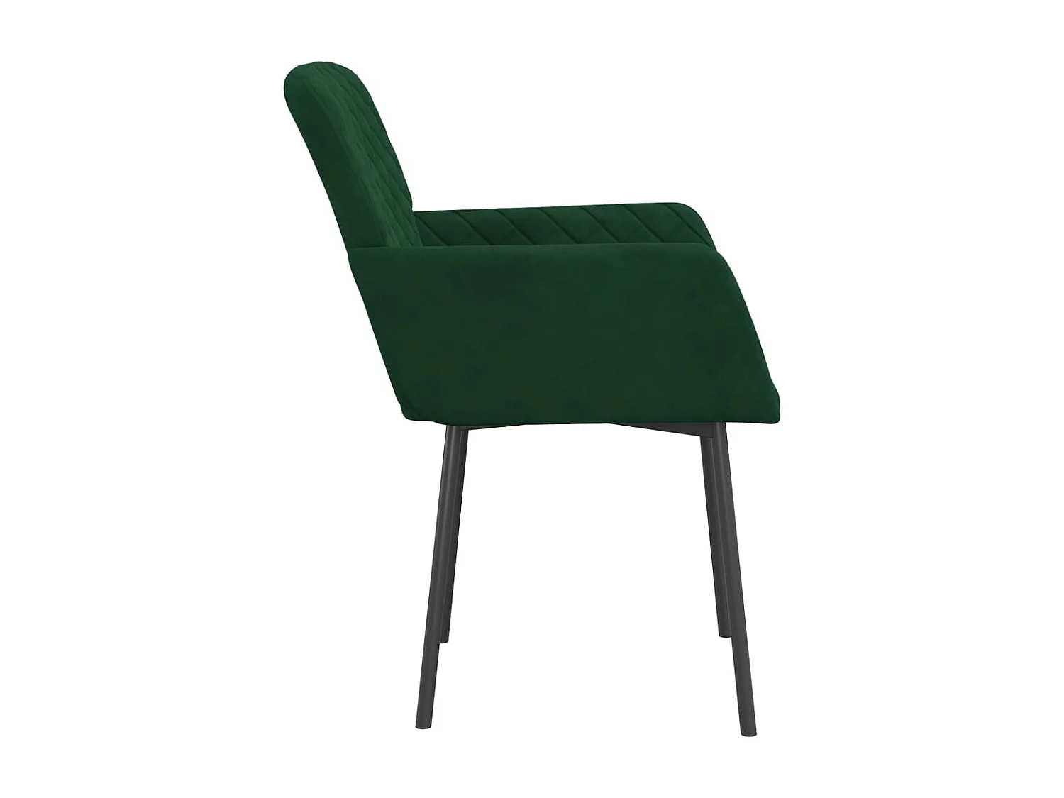 Eetkamerstoelen 2 st fluweel donkergroen BE270033
