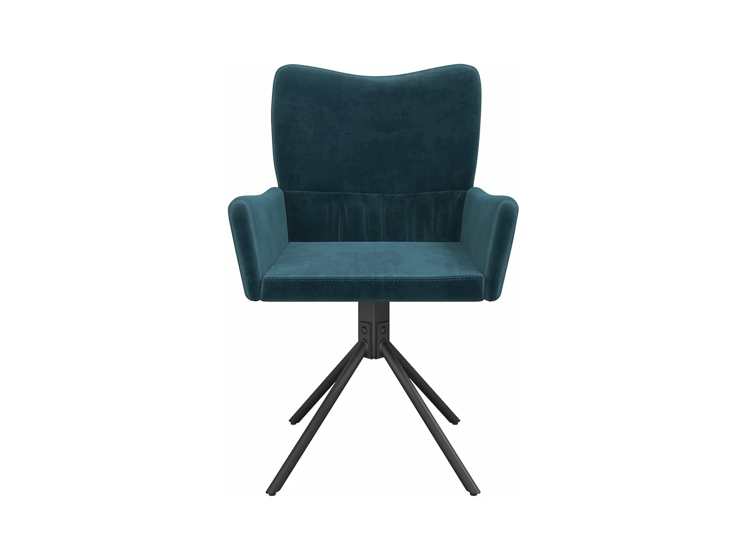 Juego de 2 Sillas de comedor giratorias terciopelo azul ES519958