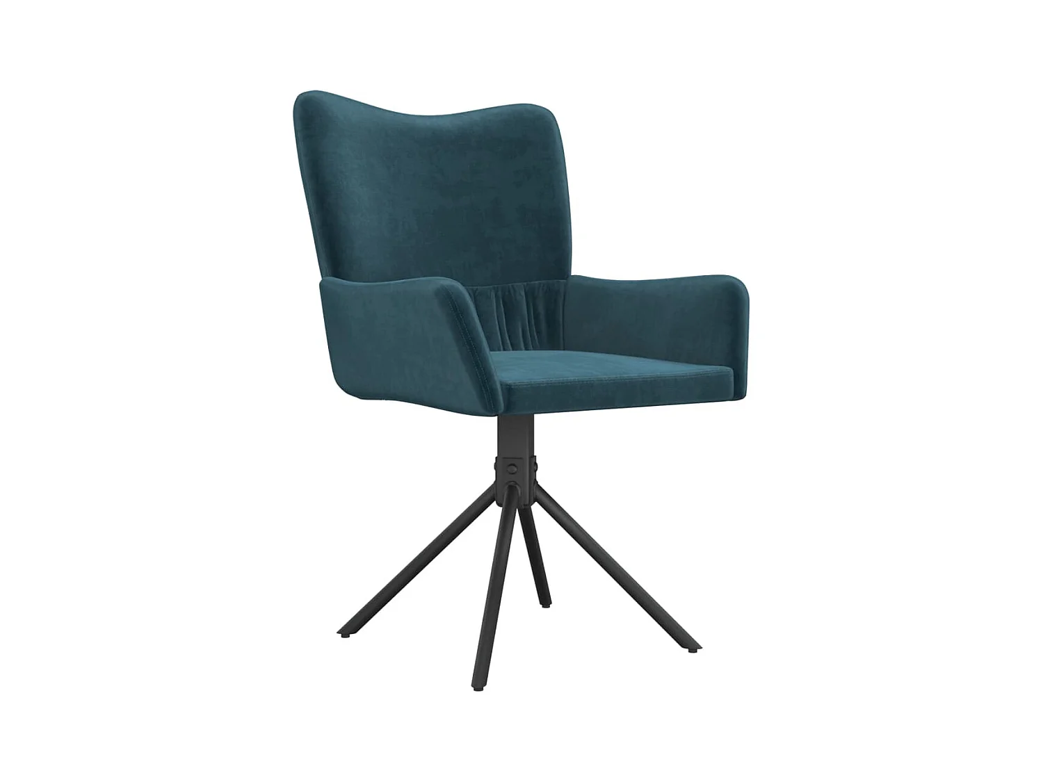 Juego de 2 Sillas de comedor giratorias terciopelo azul ES519958