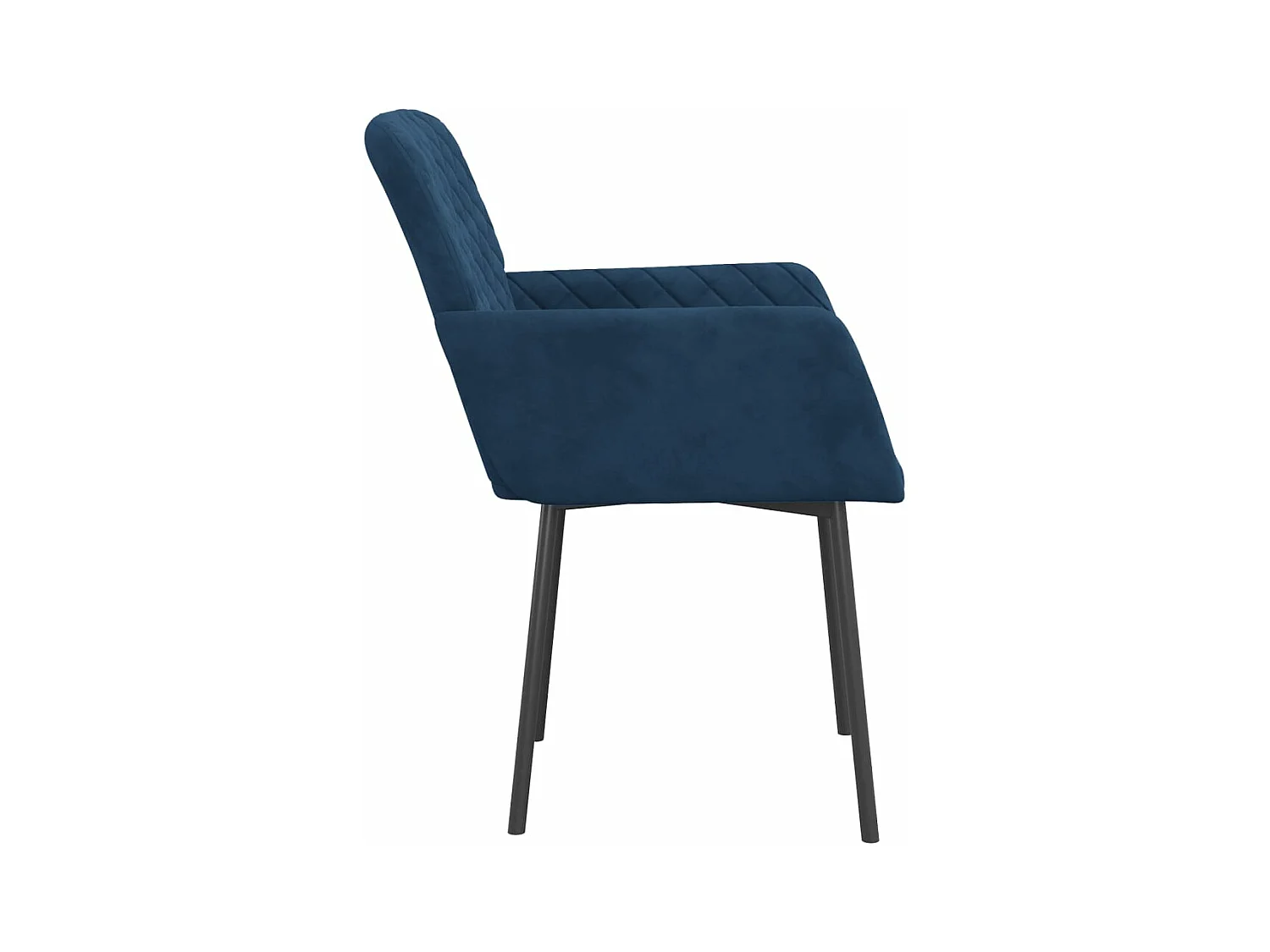 Juego de 2 Sillas de comedor terciopelo azul ES589015