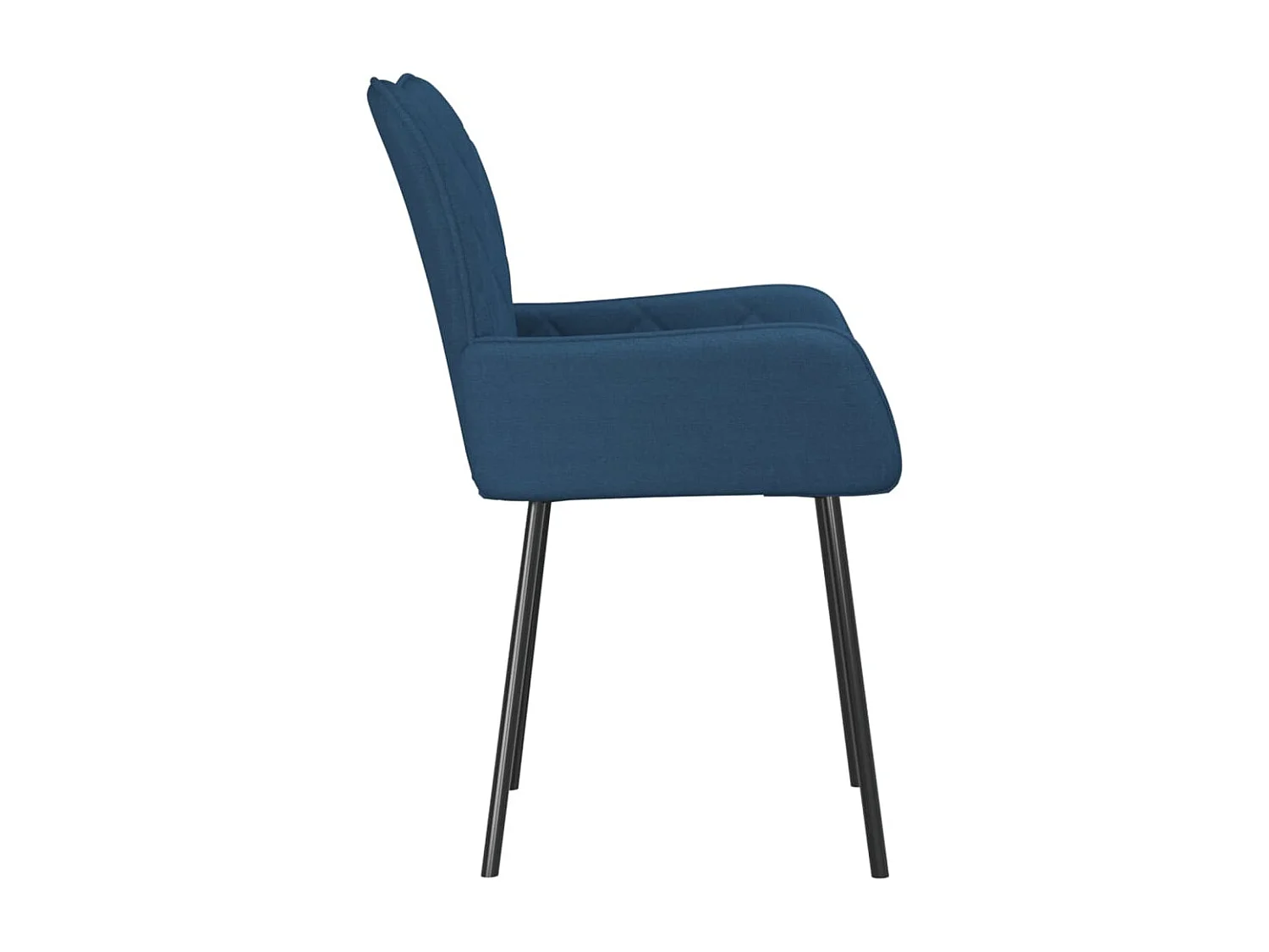 Eetkamerstoelen 2 st stof blauw BE533809