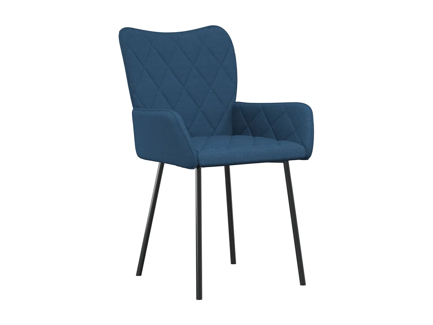 Eetkamerstoelen 2 st stof blauw BE533809