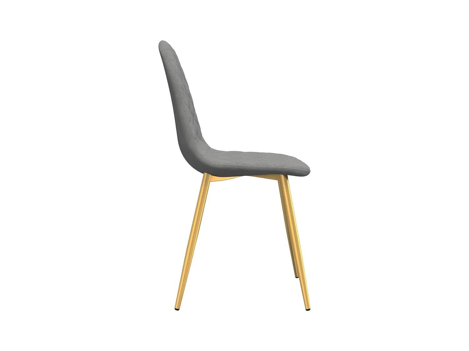Lot de 2 Chaises à manger Gris clair Velours FR42844