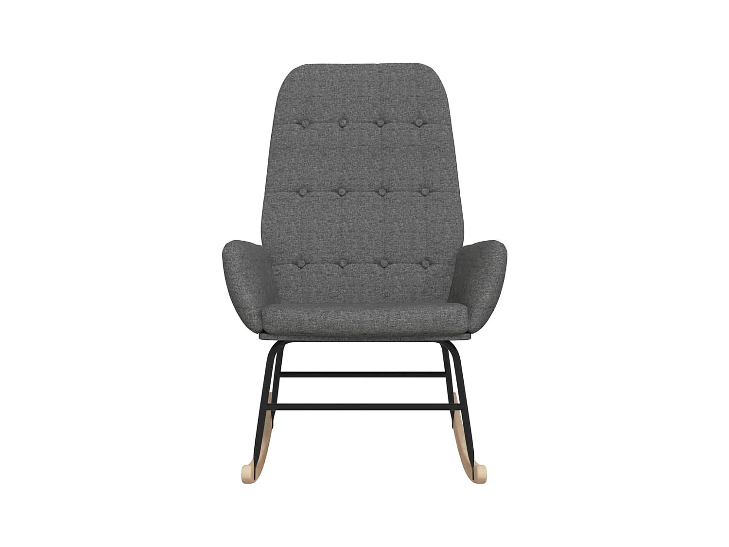 Chaise à bascule Gris clair Tissu FR32308