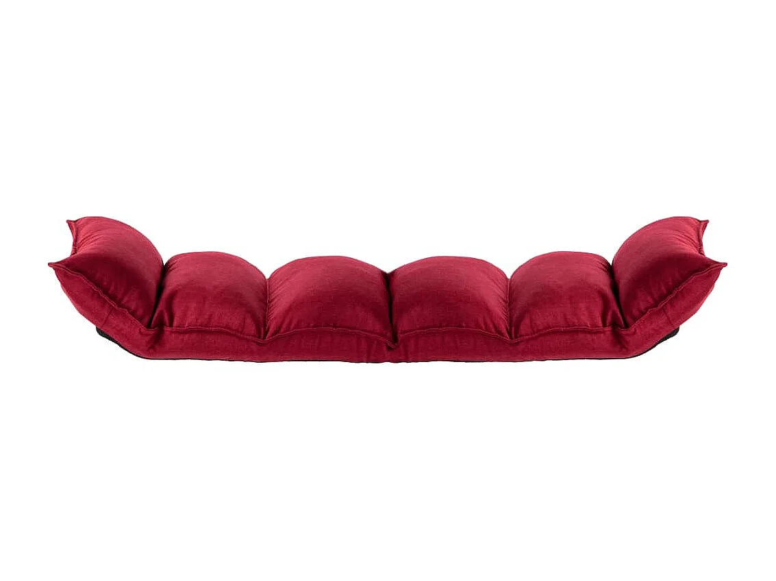 Chaise pliable de sol Rouge bordeaux Tissu FR72318