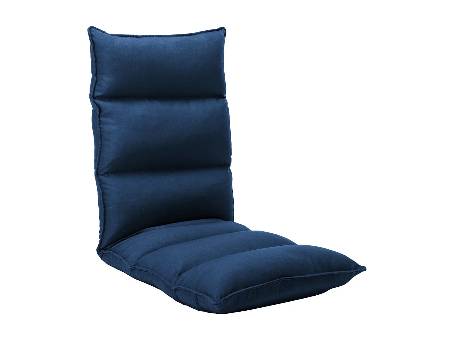 Vloerstoel inklapbaar stof blauw BE460320