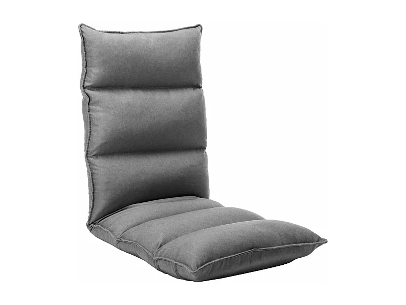 Chaise pliable de sol Gris clair Tissu FR31461