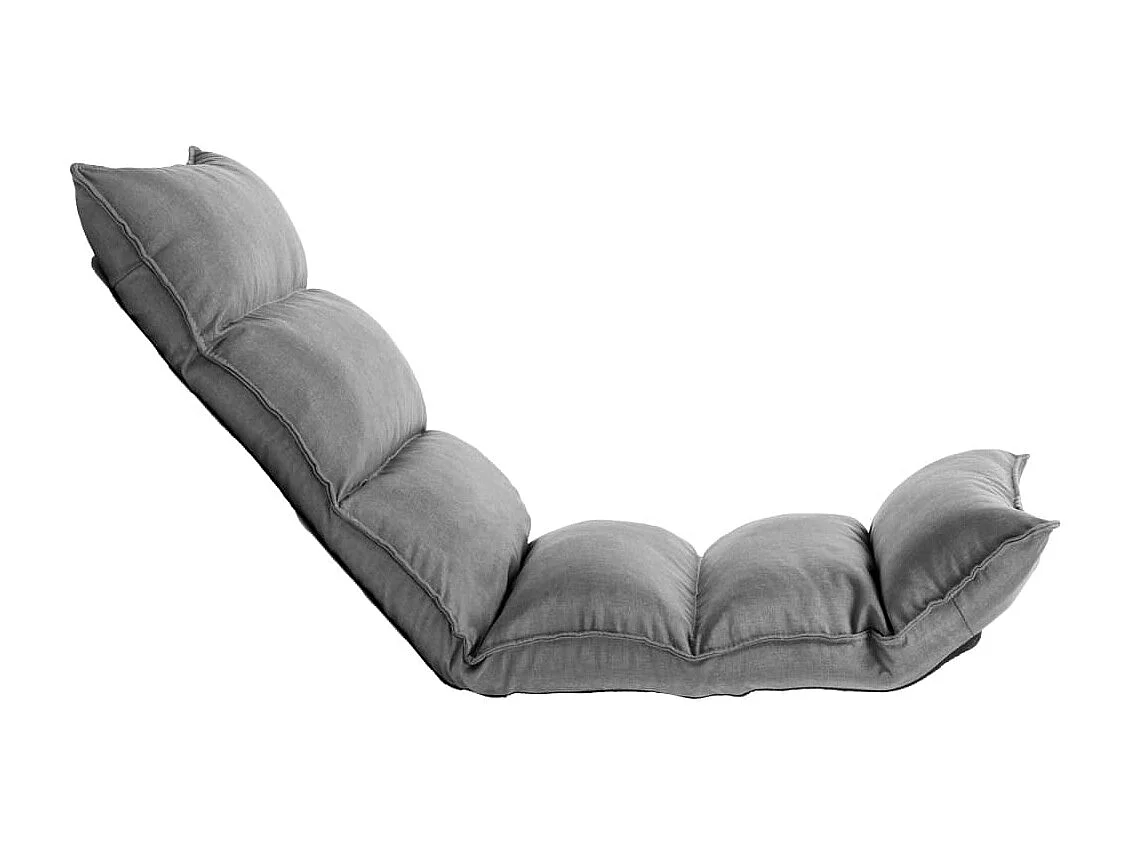 Chaise pliable de sol Gris clair Tissu FR31461