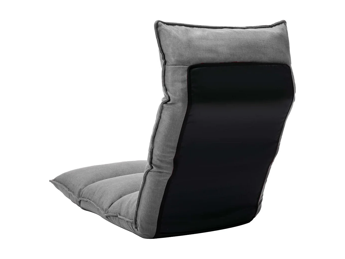 Chaise pliable de sol Gris clair Tissu FR31461