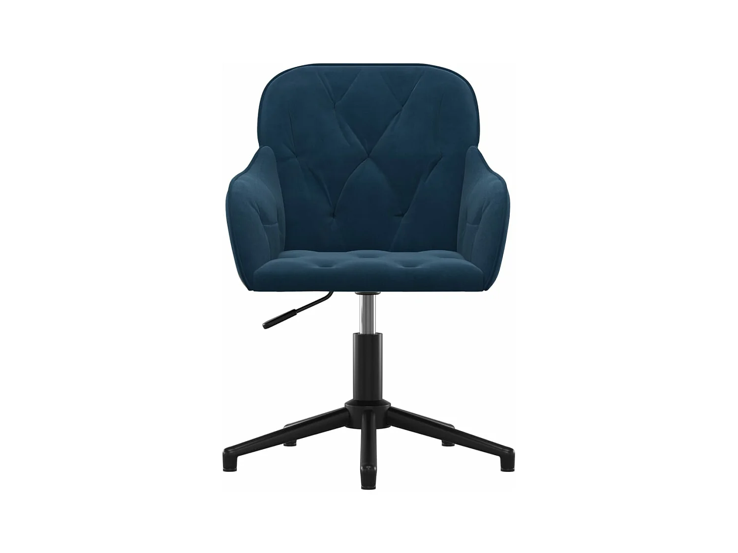 Lot de 2 Chaises pivotantes à manger Bleu Velours FR14227