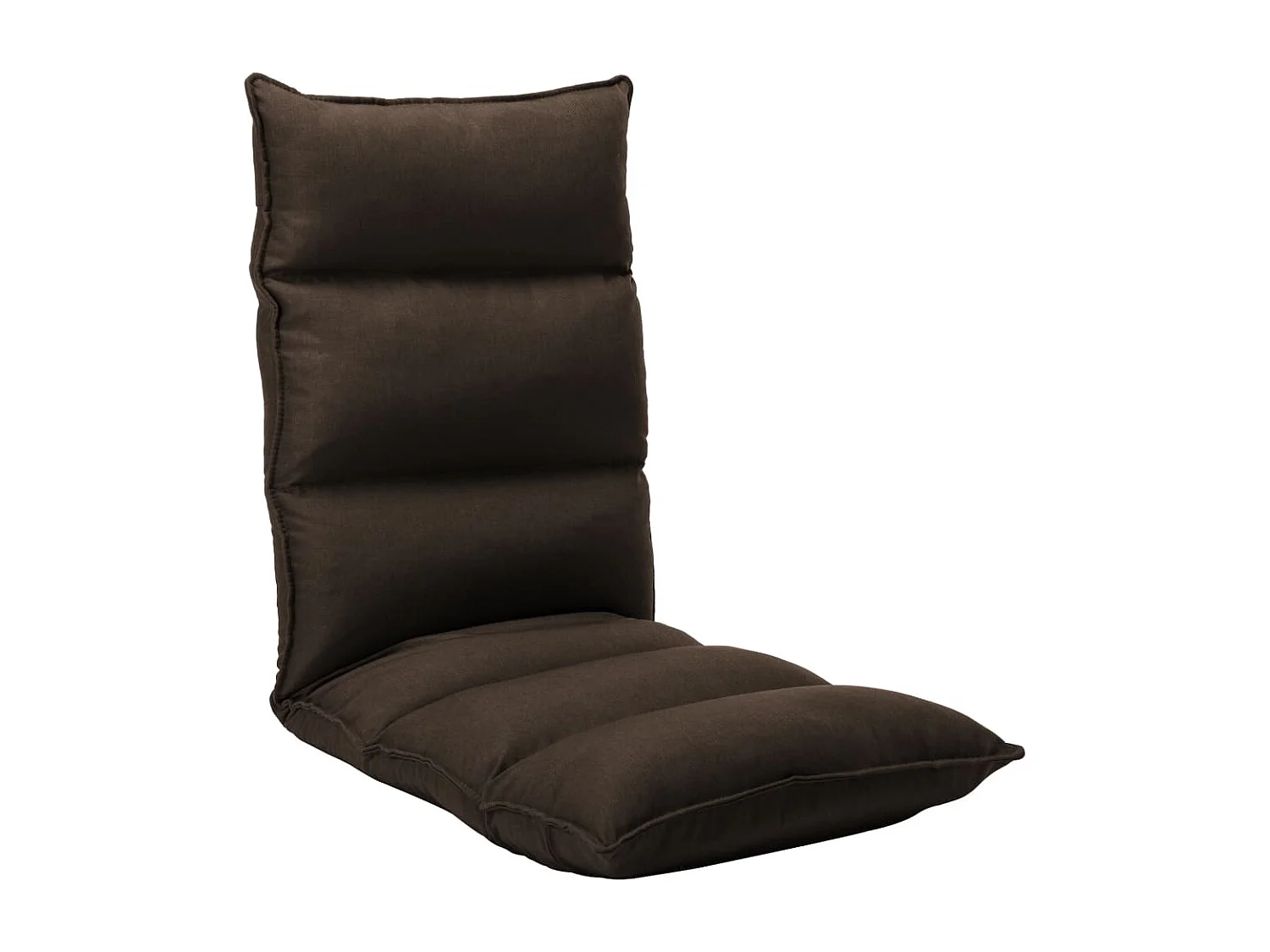 Chaise pliable de sol Marron Tissu FR26135