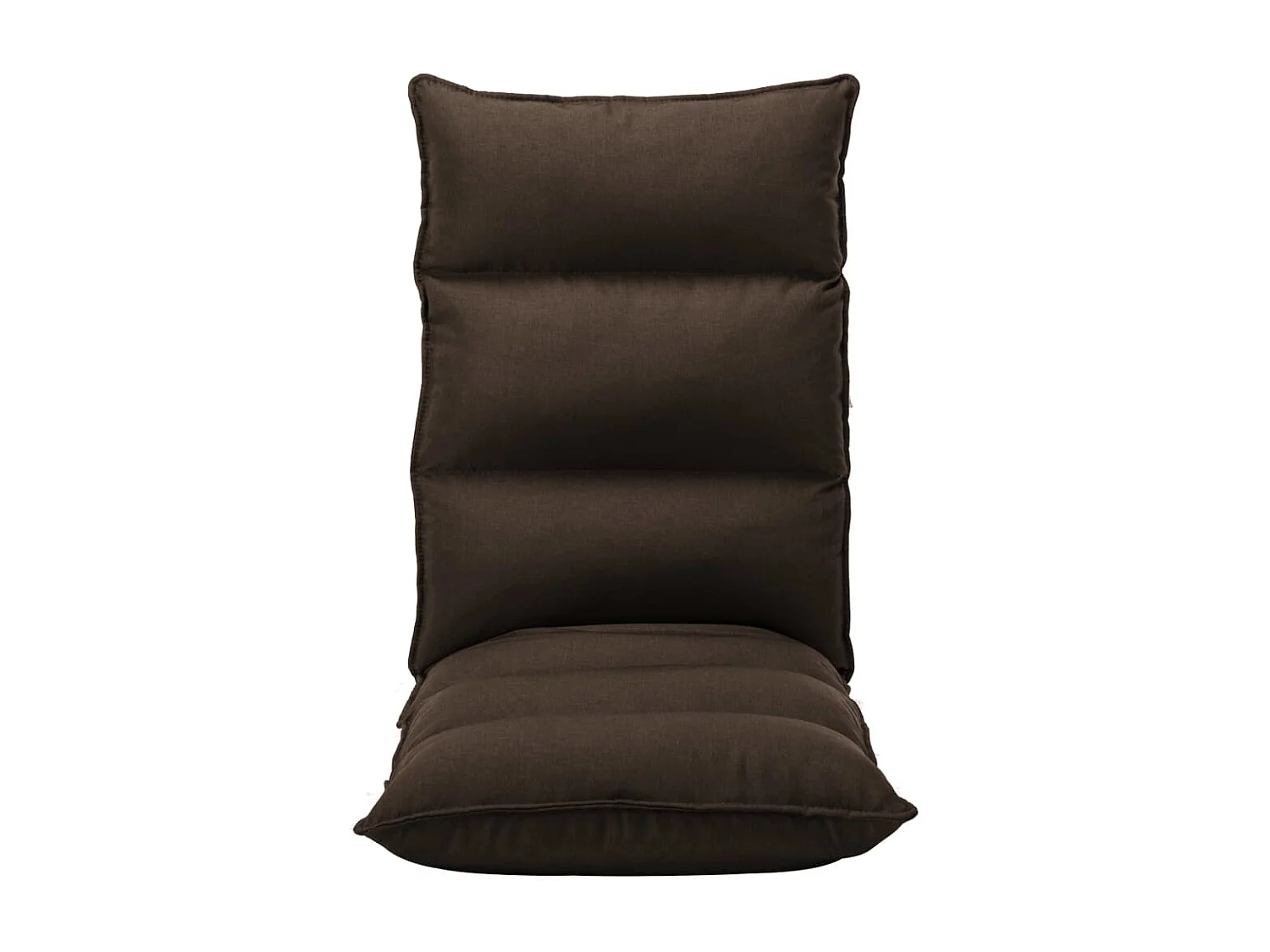 Chaise pliable de sol Marron Tissu FR26135