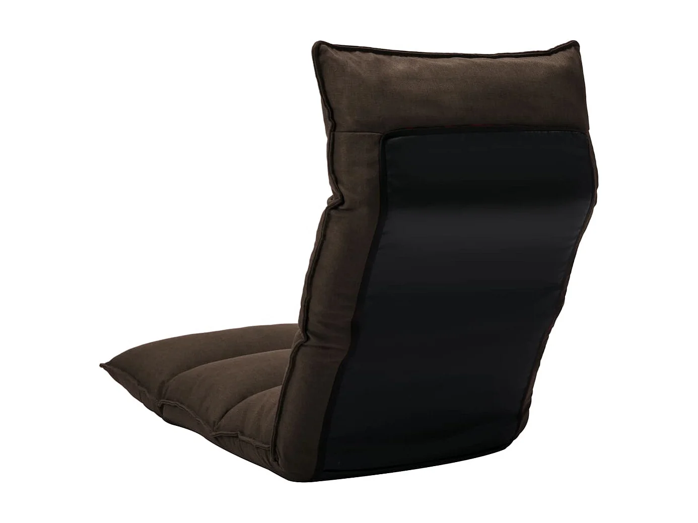 Chaise pliable de sol Marron Tissu FR26135