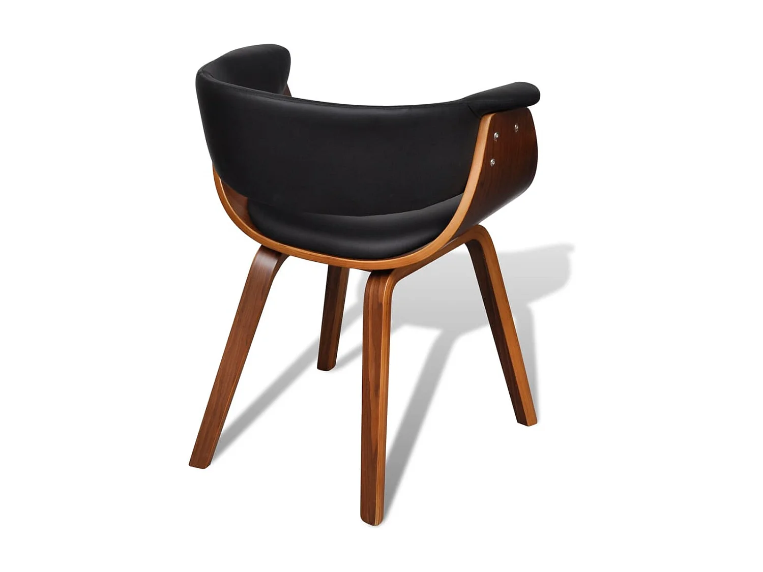 Chaise à manger bois courbé et similicuir FR63610