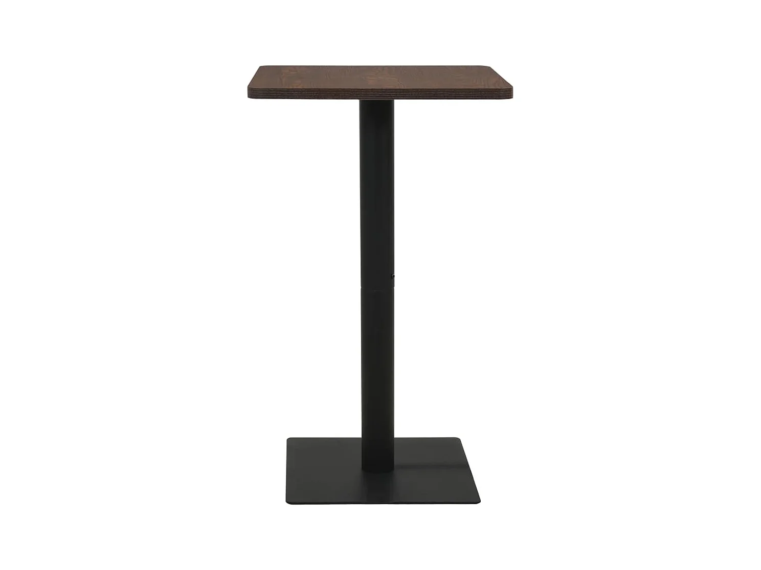 Bistrotafel 70x70x107 cm donkeressenkleurig