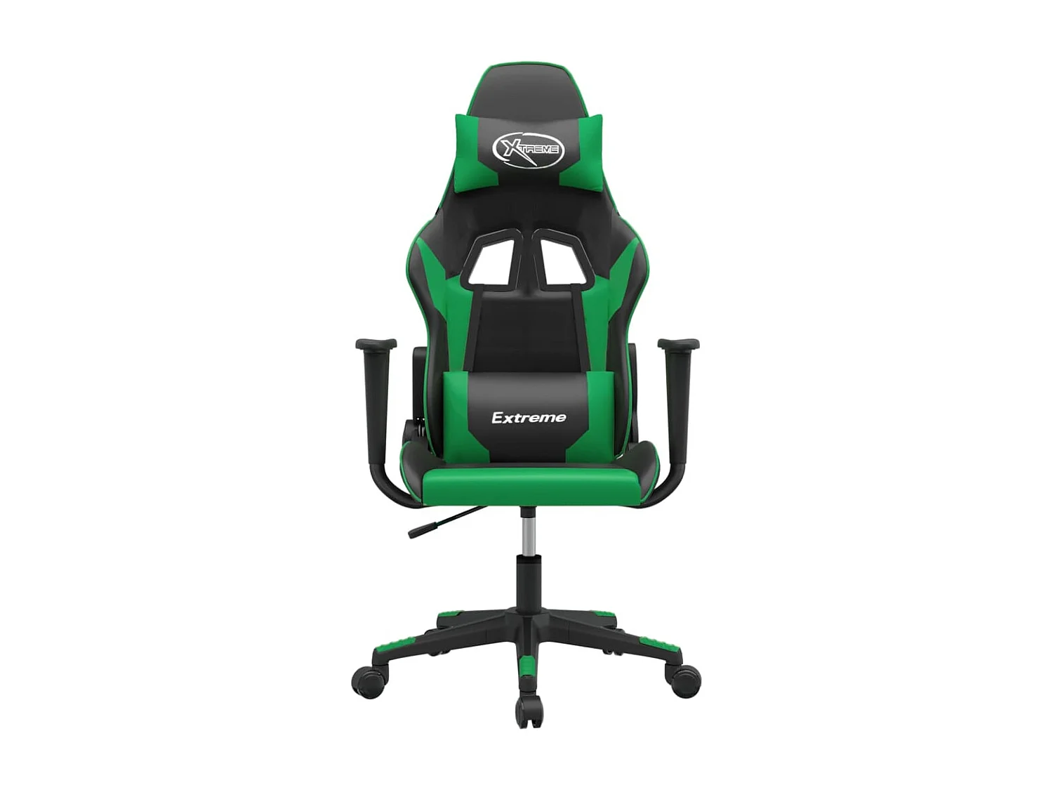 Chaise gaming Noir et vert Similicuir FR87065