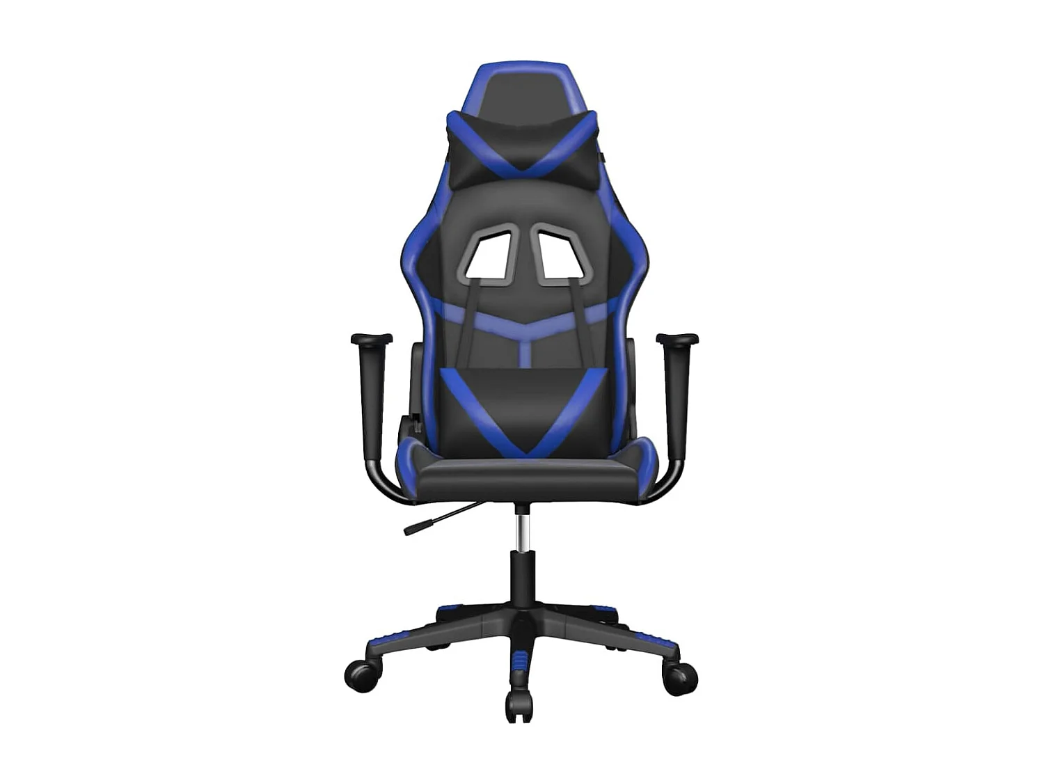 Silla gaming cuero sintético negro y azul ES372804