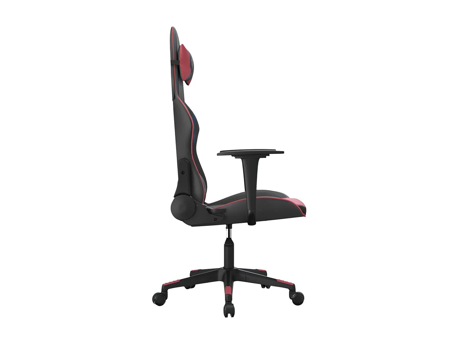 Chaise gaming Noir et rouge bordeaux Similicuir FR25924