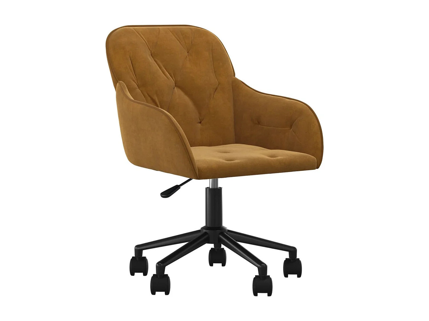 Chaise pivotante de bureau Marron Velours FR60312
