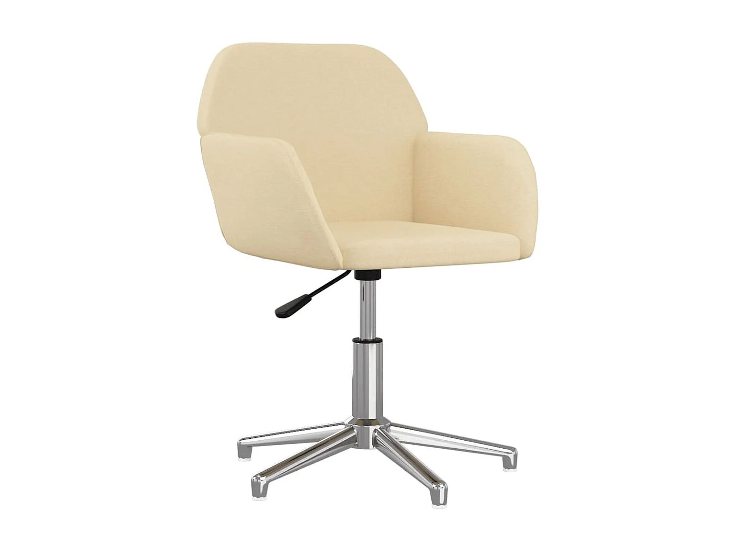 Silla de oficina giratoria tela color crema ES526971