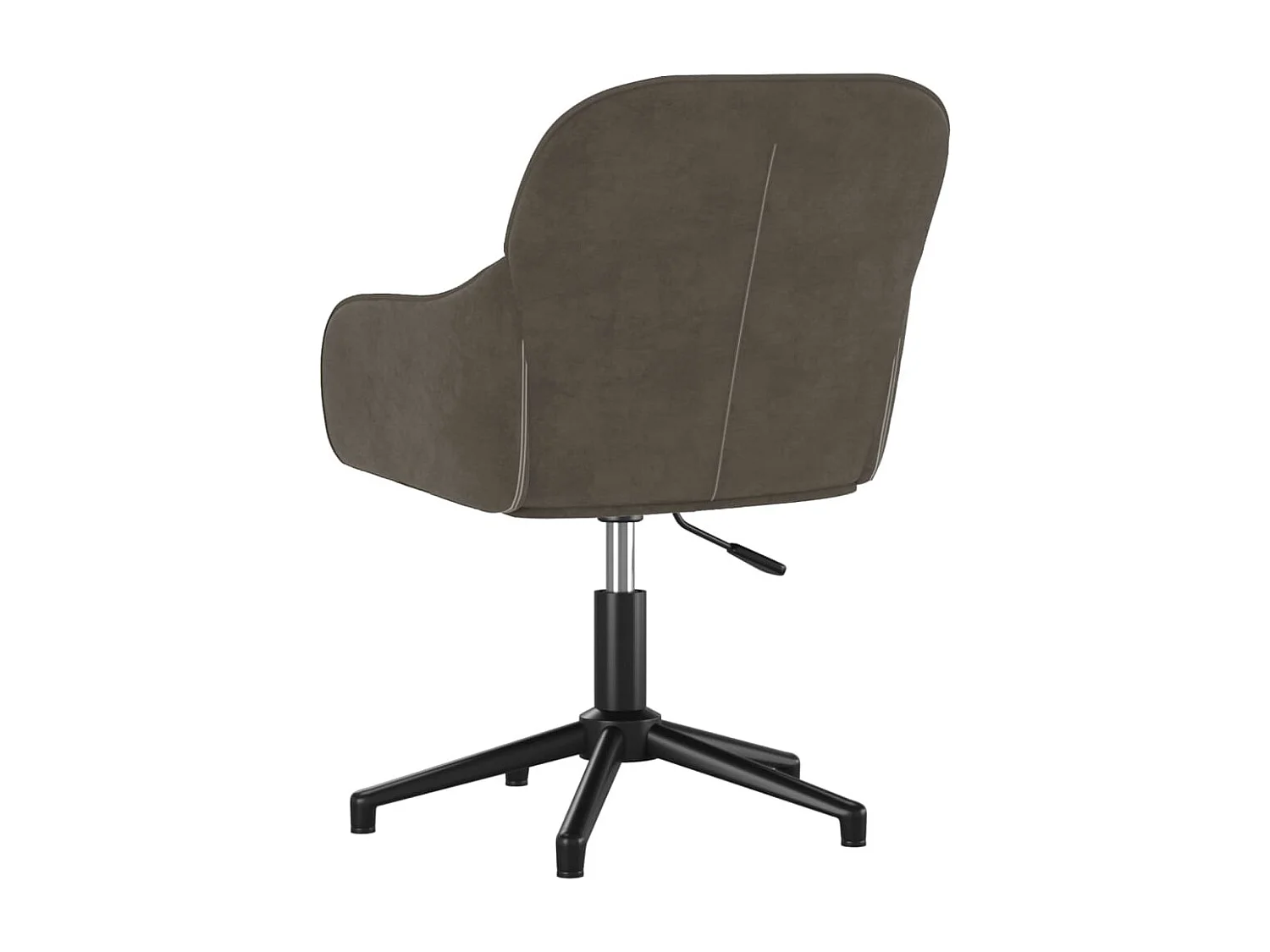 Chaise pivotante de bureau Gris foncé Velours FR89163
