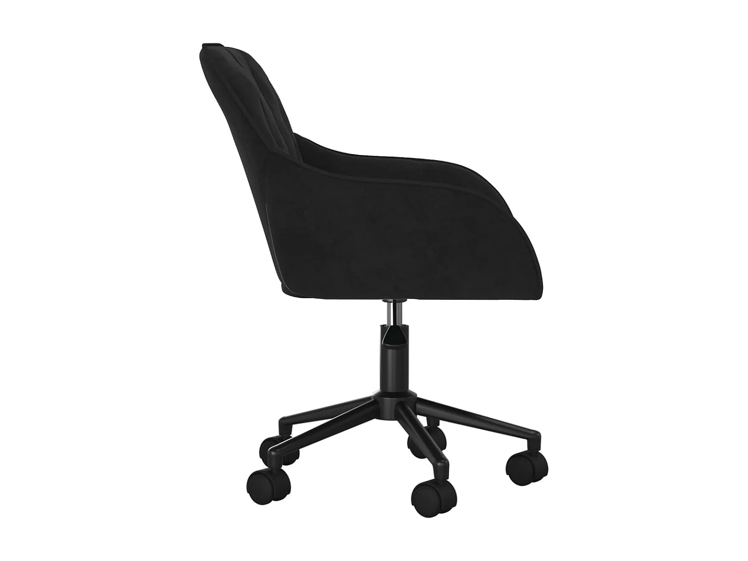 Chaise pivotante de bureau Noir Velours FR60458