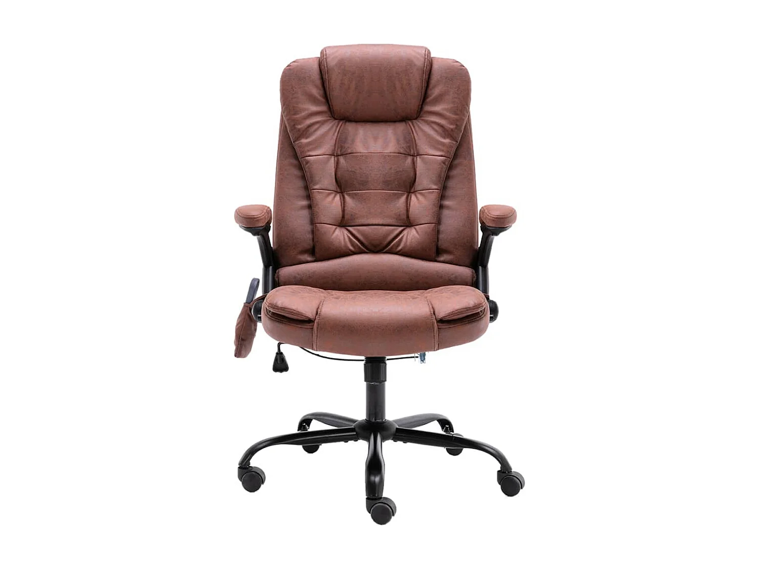 Chaise de bureau de massage marron clair similicuir daim FR60904
