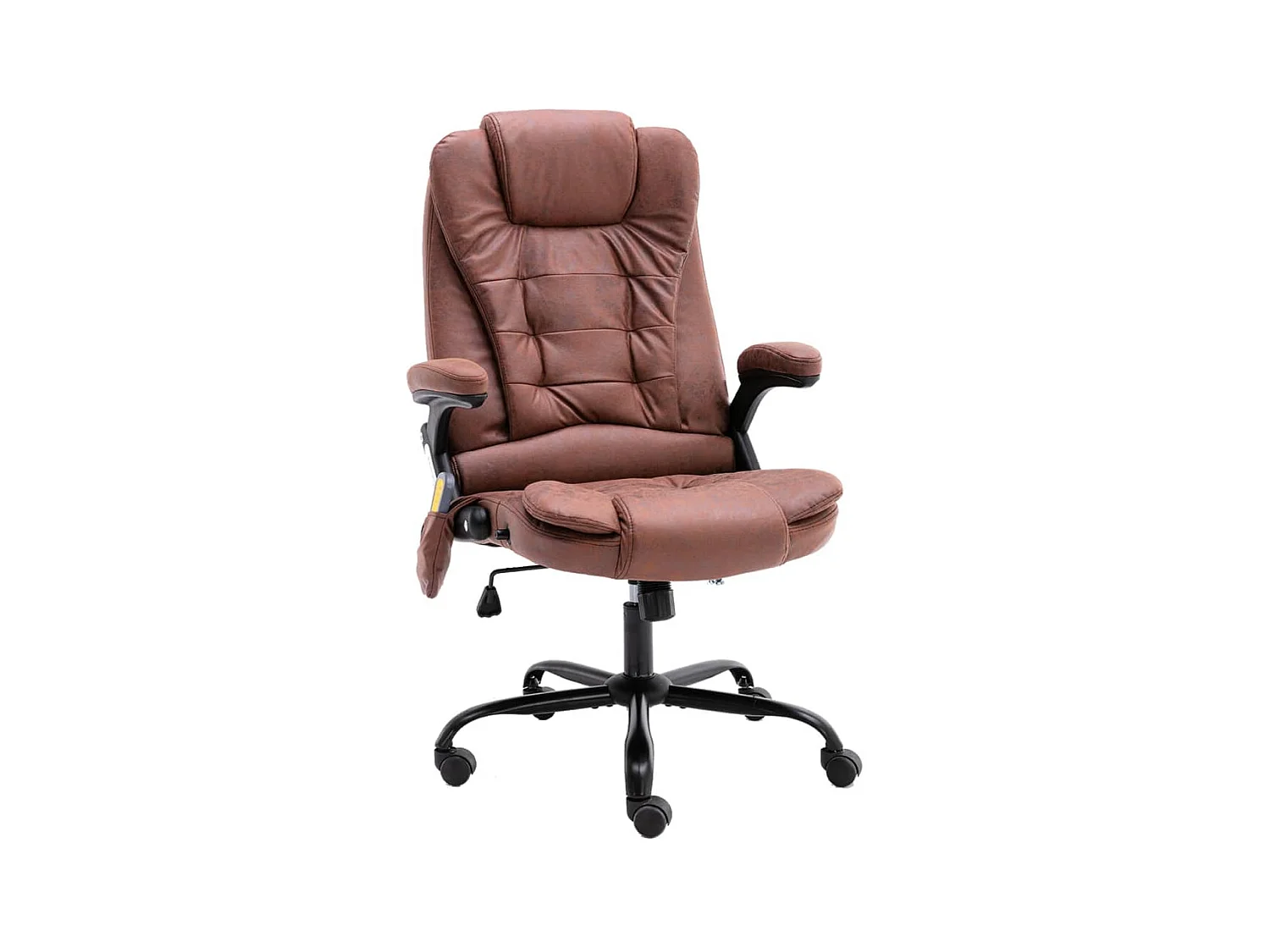 Chaise de bureau de massage marron clair similicuir daim FR60904