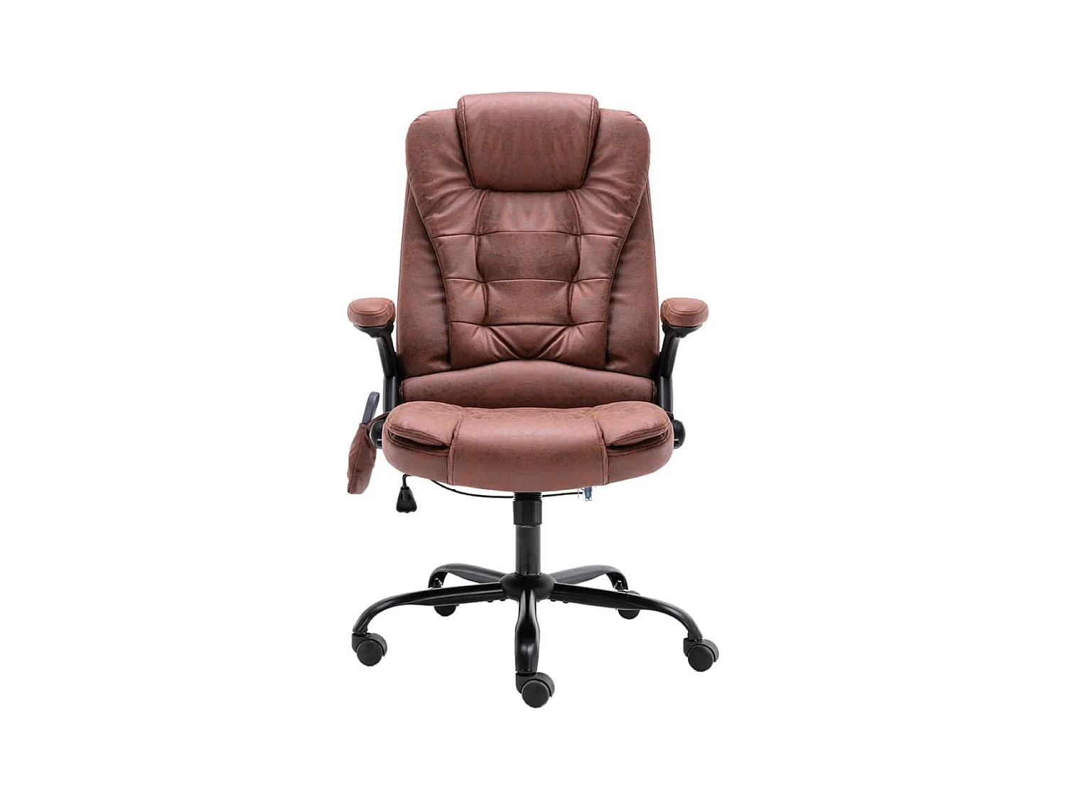 Chaise de bureau de massage marron clair similicuir daim FR60904
