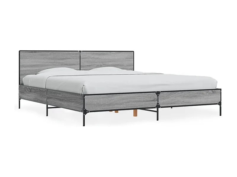 Cama 180x200 cm derivados madeira/metal PT664797