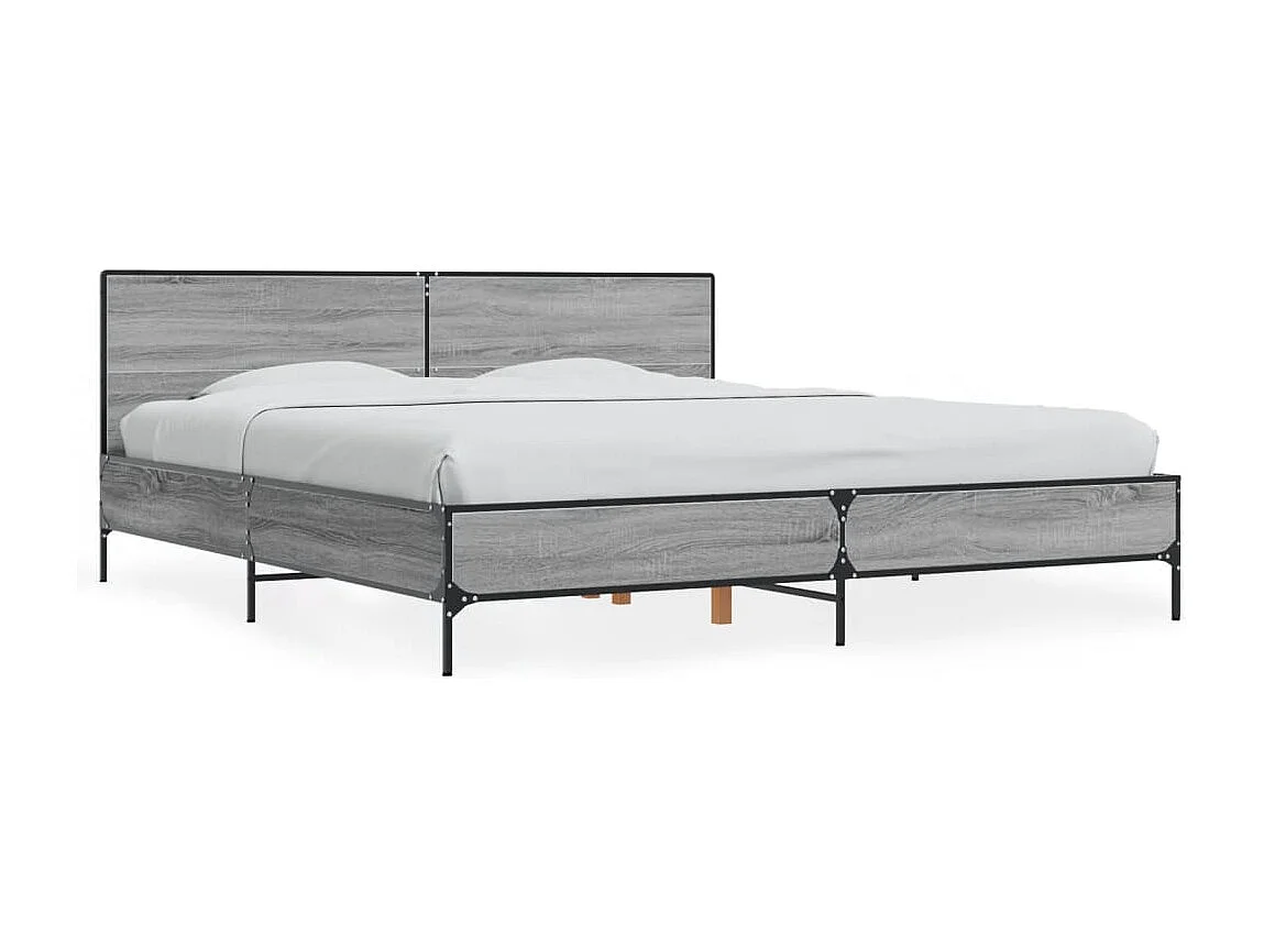 Cama 180x200 cm derivados madeira/metal PT664797