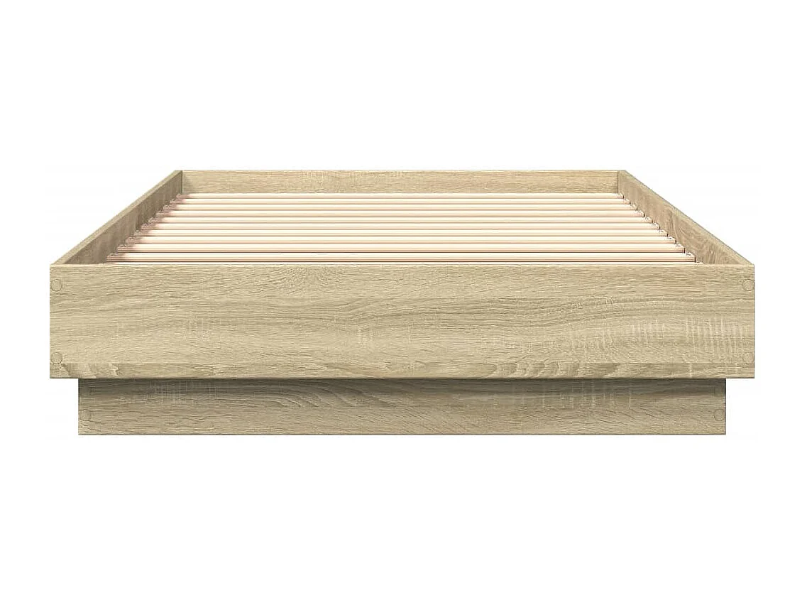 Cama individual- 100x200 cm madera de ingeniería roble Sonoma ES857952
