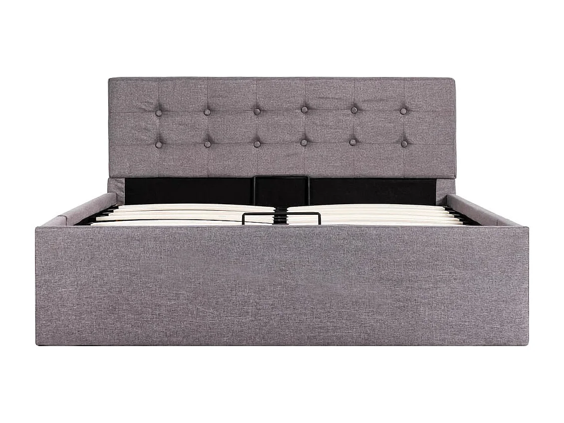 Lit coffre Taupe Tissu 120x200 cm FR50247