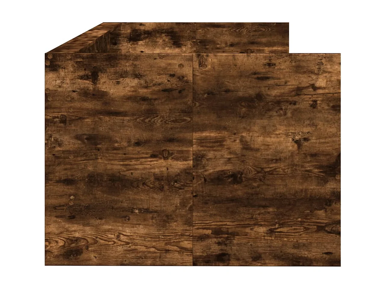 Cama individual - 100x200 cm con cajones madera ingeniería roble ahumado ES399381