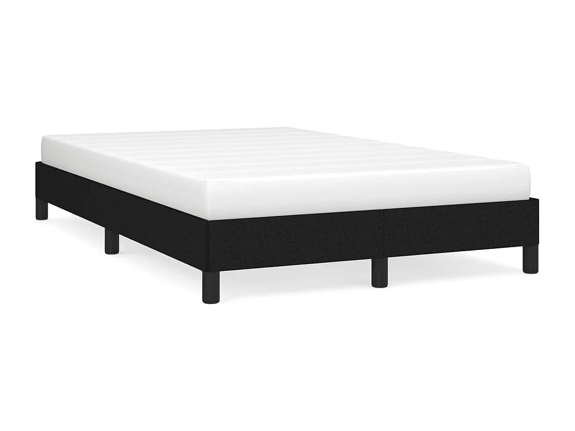 Cama 120x190 cm tecido preto PT910898