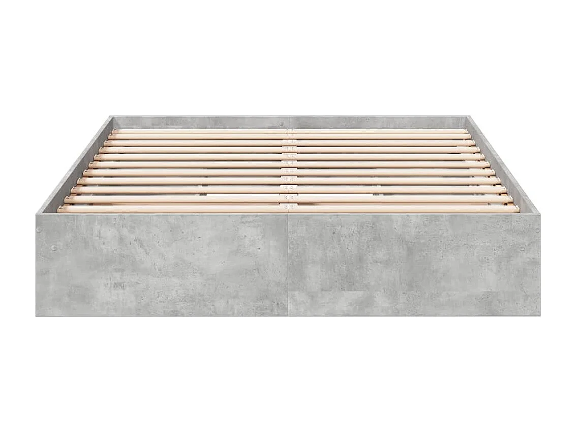 Cama c/ gavetas derivados de madeira cinza-cimento PT926636