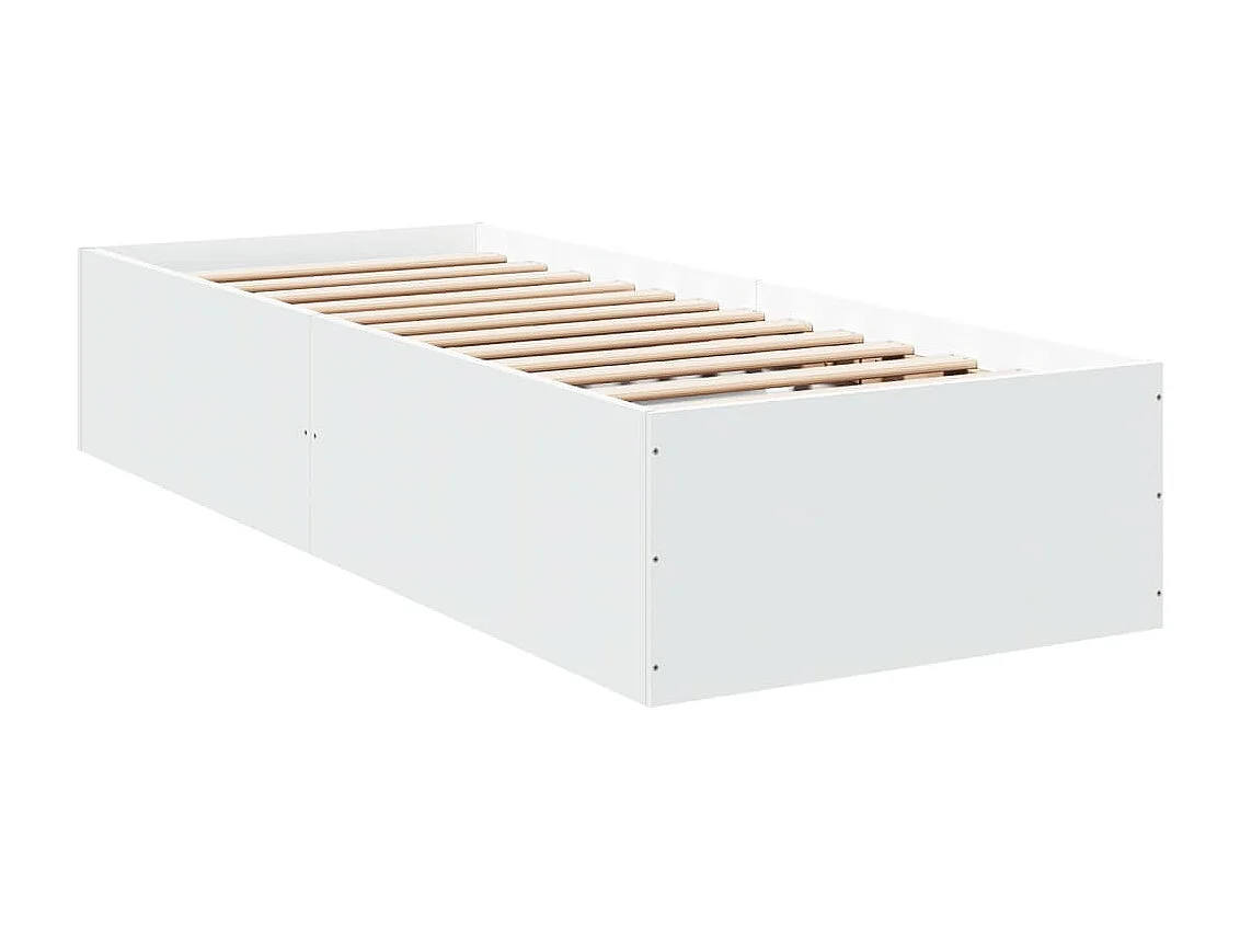 Cama 90x200 cm derivados de madeira branco PT725128