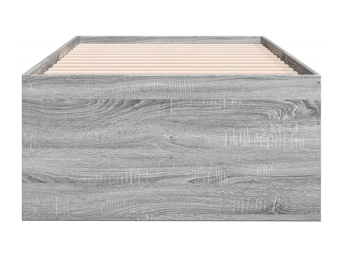 Lit de jour et tiroirs sonoma gris 100x200cm bois d'ingénierie FR85306