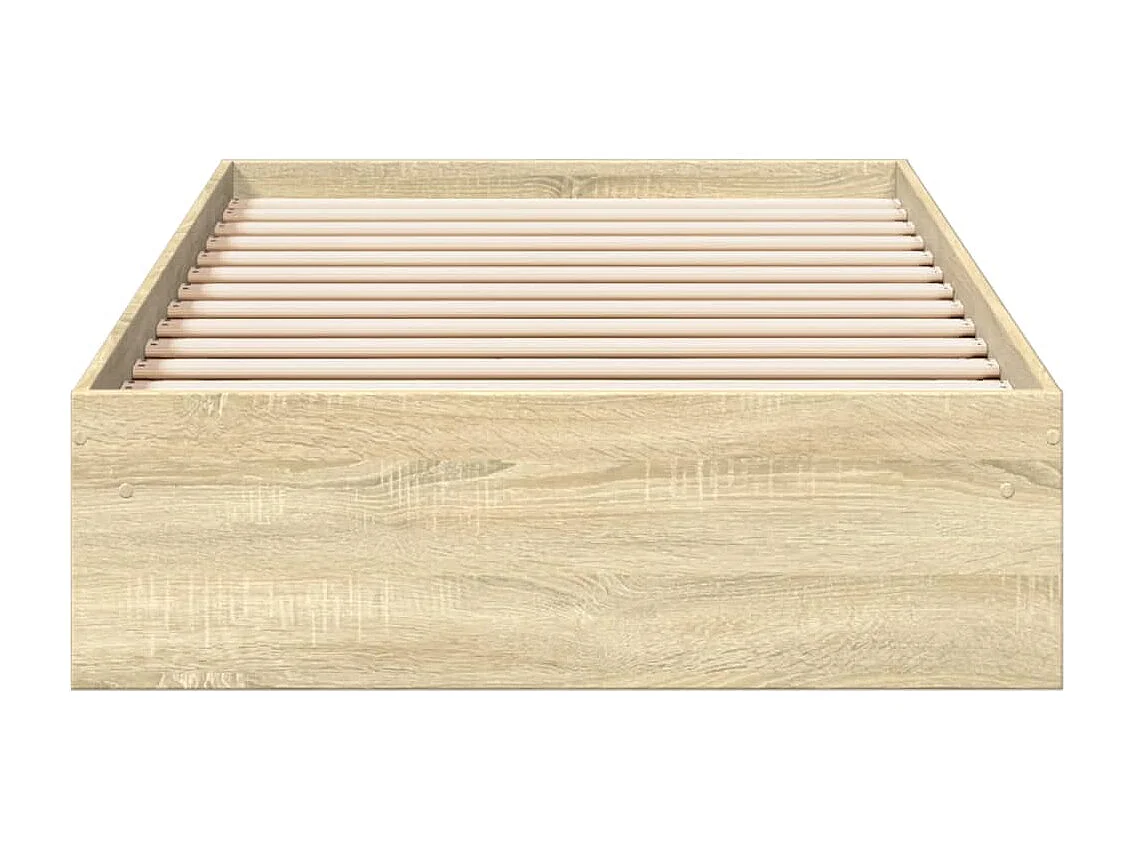 Bedframe met lades bewerkt hout sonoma eikenkleurig 90x200 cm BE514991