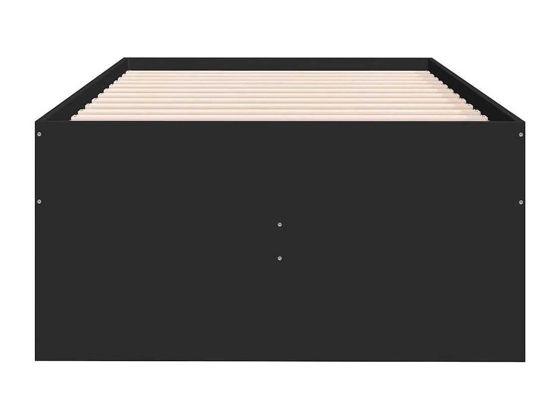 Lit de jour avec tiroirs noir 90x200 cm bois d'ingénierie FR67541