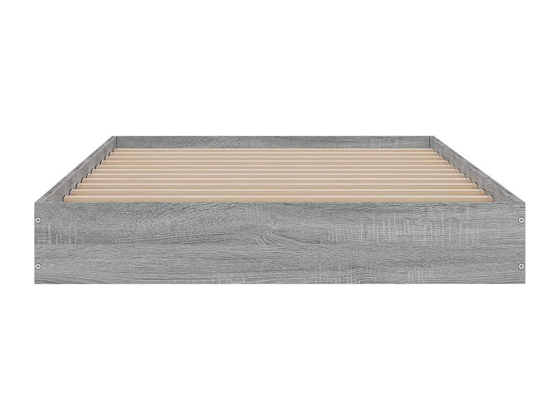 Cama 100x200 cm derivados de madeira cinzento sonoma PT161140
