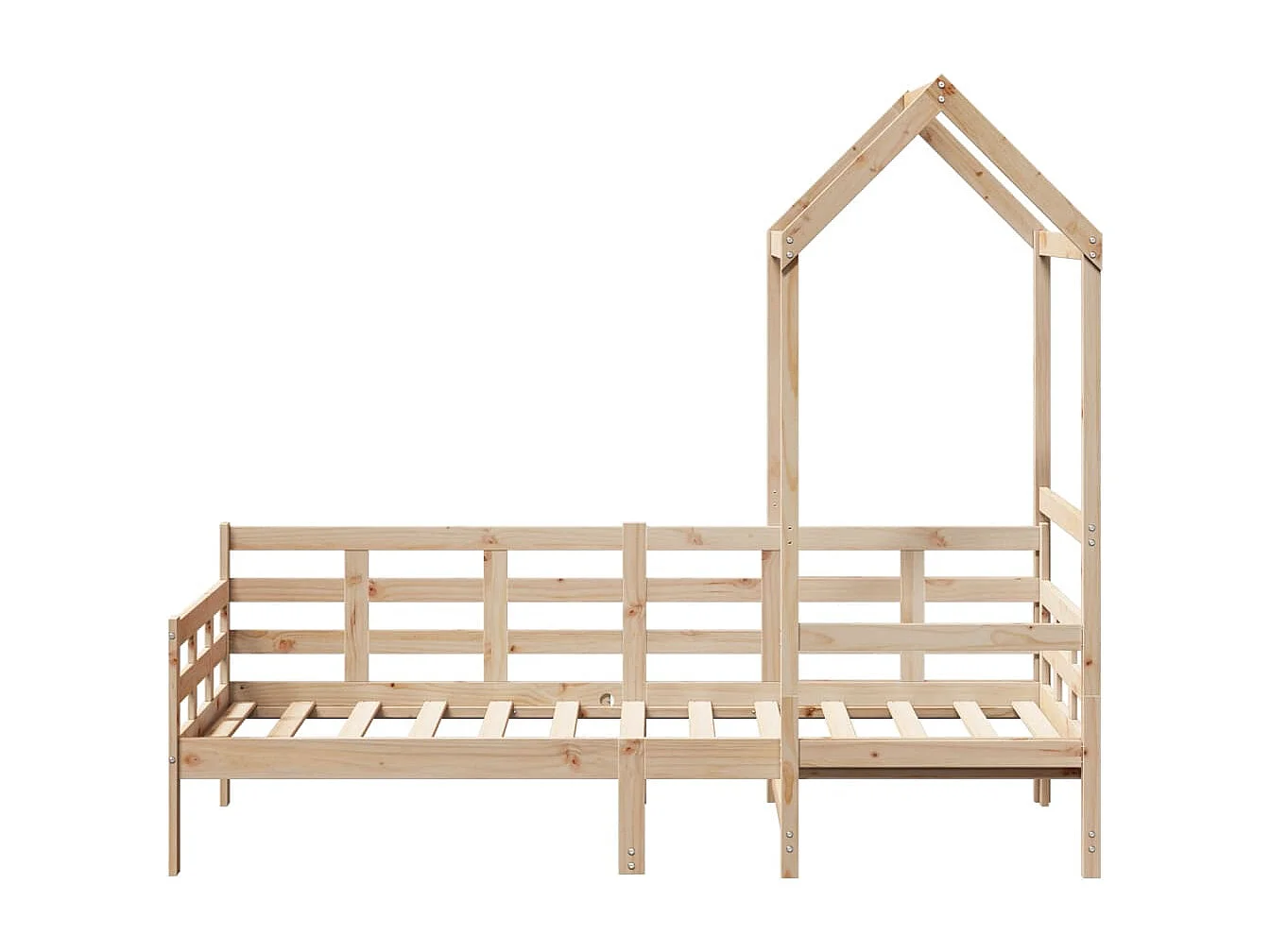 Lit de jour avec toit 90x200 cm bois de pin massif FR98564