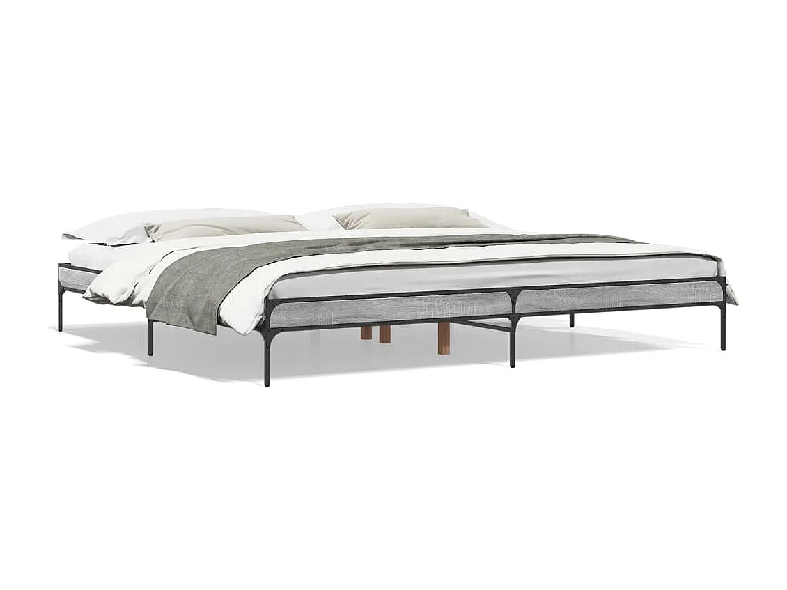 Cama 200x200 cm derivados madeira/metal PT464508