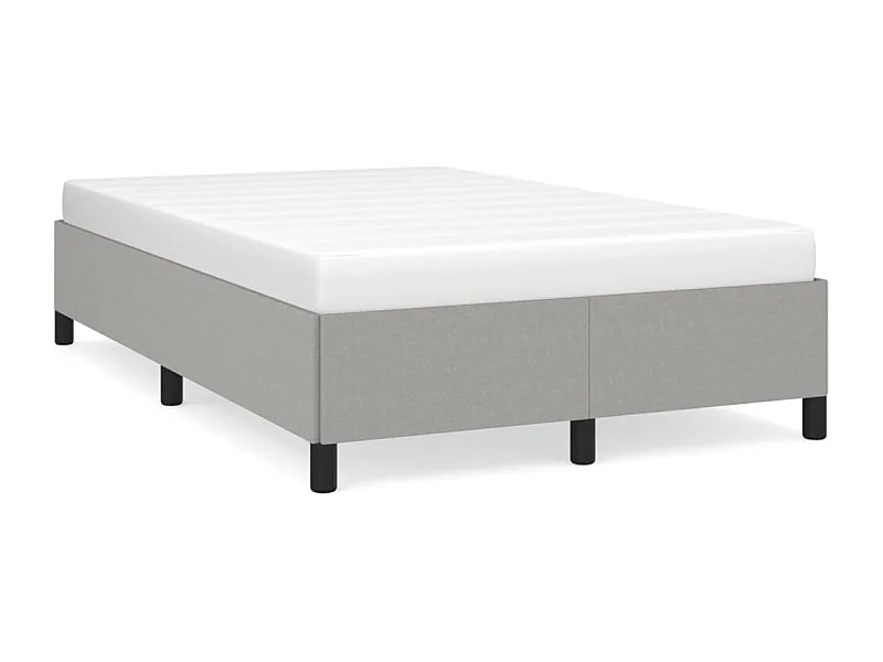 Cama matrimonial- 120x190 cm tela gris claro ES187604