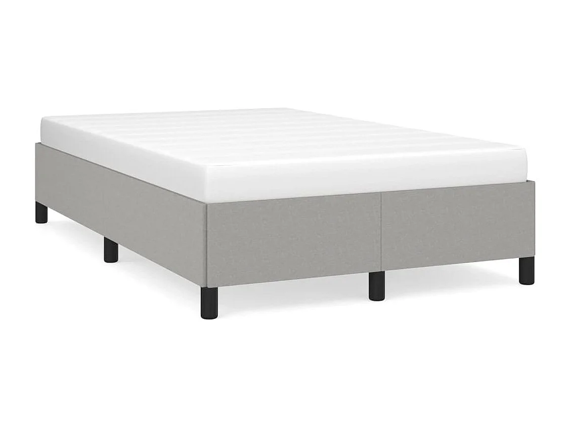 Cama matrimonial- 120x190 cm tela gris claro ES187604