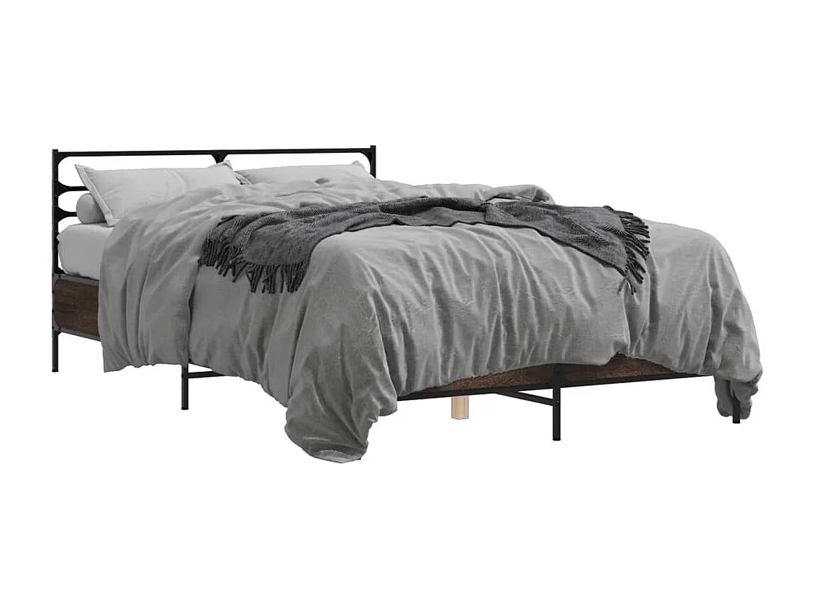 Cama 120x190cm derivados madeira/metal PT112797