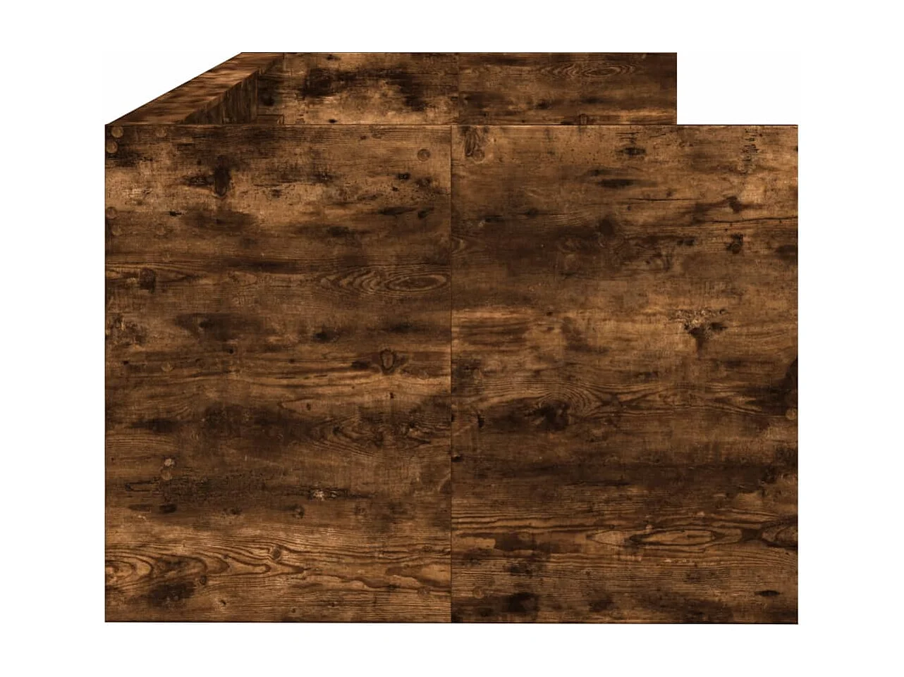 Cama individual - 75x190 cm con cajones madera ingeniería roble ahumado ES765670